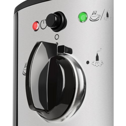  Klarstein Passionata Rossa 15 - Espressomaschine, Espresso-Automat, Kaffee-Maschine, 1470 Watt, 1,25 Liter, automatischer Druckablass, inkl. Milchschaum Duese fuer Zubereitung von Ca