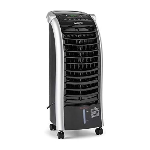  Klarstein Maxfresh Ocean 3-in-1 Luftkuehler, Luftkuehler Ventilator Luftbefeuchter, 65 W, 444 m³/h, 4 Windstarken, 3 Modi: Normal/Natur/Nacht, Timer bis 15 h, Wassertank-Volumen: 6 L