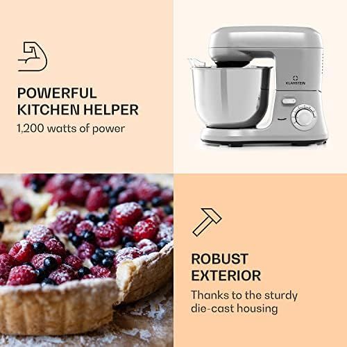  [아마존베스트]Klarstein Bella Robusta Metal - Food Processor