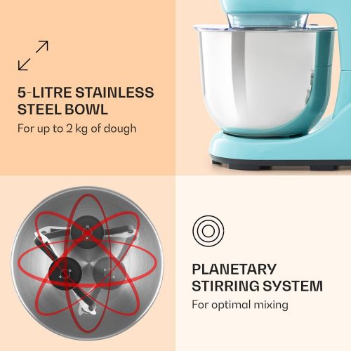  [아마존베스트]Klarstein Bella Pico 2G Food Processor, Stirrer, blue