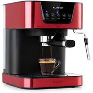 [아마존베스트]Klarstein Arabica Espresso Machine - 1050 Watt, 15 Bar, 1.5 Litre Water Tank, LED Digital Display, Washable Drip Grid, Movable Frothing Nozzle, Removable Water Tank, Stainless Stee