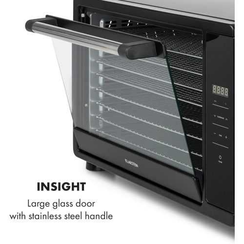  [아마존베스트]Klarstein Mega Jerky Drying Machine 650 Watt 30 Litre Metal Casing 8 Chrome-Plated Shelves 4 x Grate 4 x Parallel Grate Temperature 35-80 °C LCD Touch Display Timer up to 24 Hours