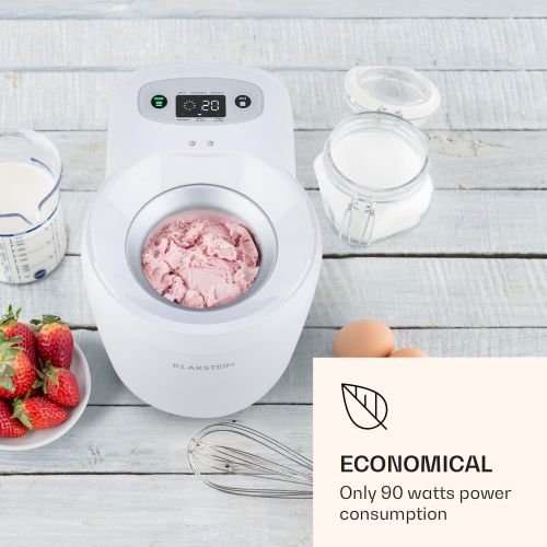  [아마존베스트]Klarstein Snowflake Ice Cream Maker, 700 ml, 6 Programmes