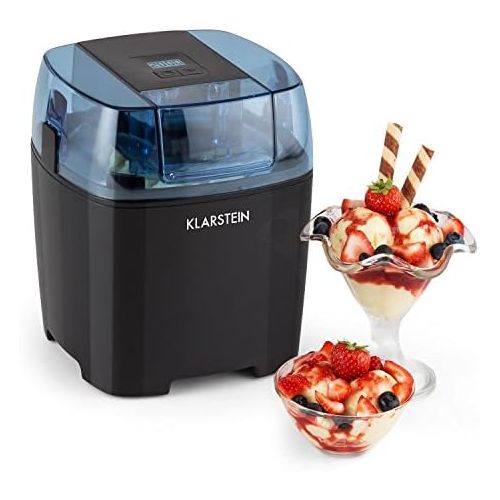  [아마존베스트]Klarstein Cream Berry 4-in-1Ice Cream Maker | Turbo Ice Cream Machine Ice Cream Maker, Frozen Yogurt, Milkshakes and can be used as a Bottle Cooler | 1.5Litre Capacity black