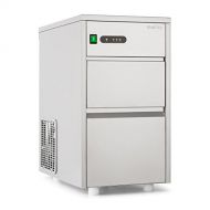 [아마존베스트]Klarstein Powericer XL Professional Ice Cube Maker, Ice Maker, Stainless Steel, 145 Watt Power, 20 kg Production Volume Per Day, 3.5 kg Storage Capacity, LED, Warning Indicator, Si