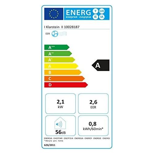  [아마존베스트]-Service-Informationen Klarstein Pure Blizzard 3 2G Air Conditioning 3-in-1 Cooling Fan Dehumidifier Timer Low Noise 17-30°C Energy Class A 7000 BTU/2.1kW up to 34m³ Remote Control Ivory