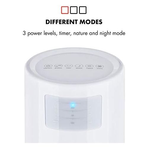  [아마존베스트]Klarstein Highrise 3-in-1 Air Cooler, Fan, Humidifier, 35 W, 530 m³/h, Max. 2.5 L, Ice Pack, Three Ventilation Modes, Oscillation Function, Timer, Carrying Tray, Remote Control, Sn