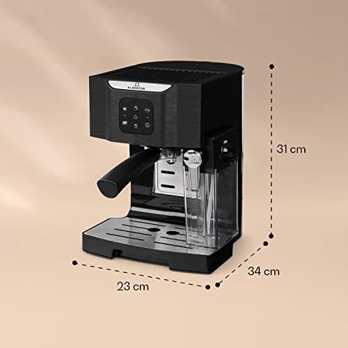  [아마존베스트]Klarstein BellaVita espresso machine with milk foam nozzle, 3-in-1 coffee machine, filter holder, 20 bar, 1450 watt, 1.4 litres, for cappuccino, espresso, latte macchiato