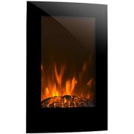 Klarstein Lausanne Vertical Horizontal Electric Wall Fireplace Electric Fireplace Electric Fireplace (Flame Simulation, LED, Low Noise LED, Low Noise Flame Effect