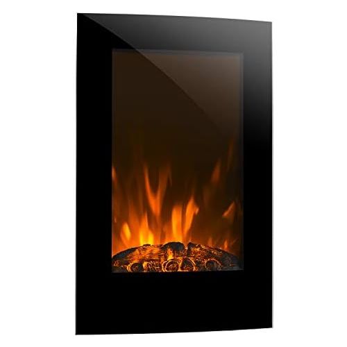  Klarstein Lausanne Vertical Horizontal Electric Wall Fireplace Electric Fireplace Electric Fireplace (Flame Simulation, LED, Low Noise LED, Low Noise Flame Effect