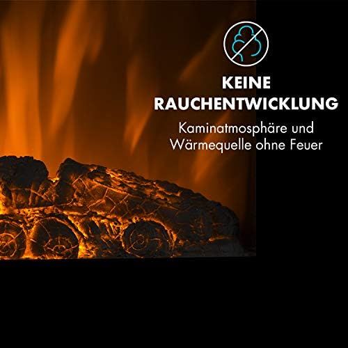  Klarstein Lausanne Vertical Horizontal Electric Wall Fireplace Electric Fireplace Electric Fireplace (Flame Simulation, LED, Low Noise LED, Low Noise Flame Effect