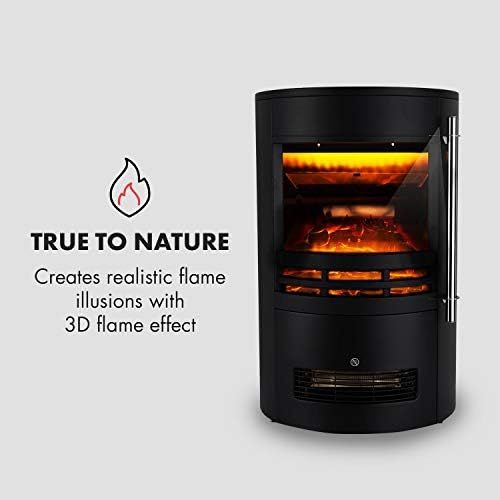  Klarstein St. Moritz, Electric Fireplace, Electric Chimney, Fan Heater, Heating, Can Be Operated Separately From The Fan Heater, 1850 Watt, Adjustable Thermostat, No Fire Or Smoke,