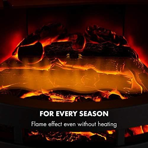  Klarstein St. Moritz, Electric Fireplace, Electric Chimney, Fan Heater, Heating, Can Be Operated Separately From The Fan Heater, 1850 Watt, Adjustable Thermostat, No Fire Or Smoke,