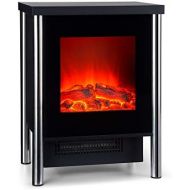 Klarstein St. Moritz, Electric Fireplace, Electric Chimney, Fan Heater, Heating, Can Be Operated Separately From The Fan Heater, 1850 Watt, Adjustable Thermostat, No Fire Or Smoke,