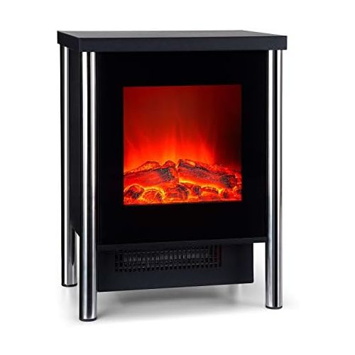  Klarstein St. Moritz, Electric Fireplace, Electric Chimney, Fan Heater, Heating, Can Be Operated Separately From The Fan Heater, 1850 Watt, Adjustable Thermostat, No Fire Or Smoke,