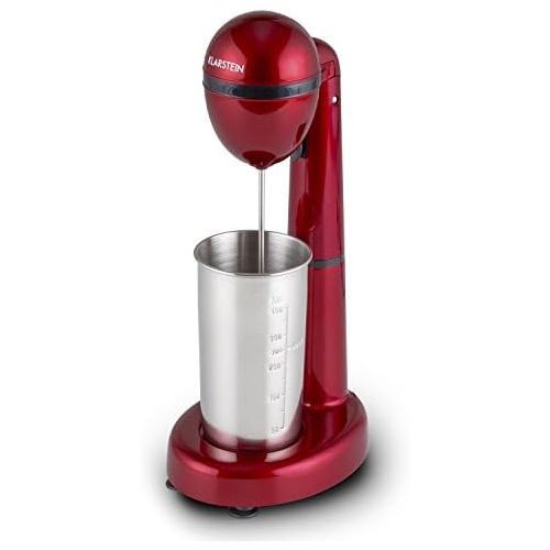  Klarstein Van Damme Drink Mixer Shaker Set 100?W 450?ml Stainless Steel Cocktail Shaker Silver, red