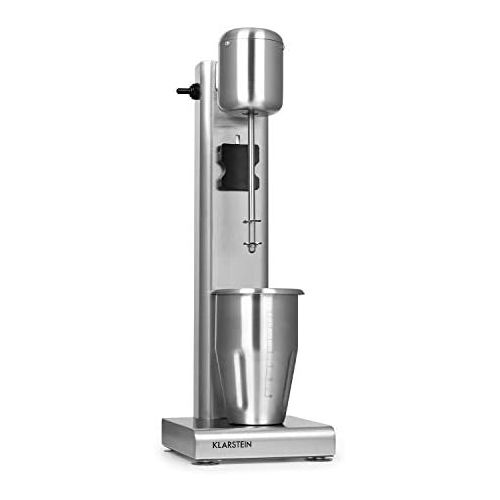  Klarstein Kraftpaket Pro Drink Mixer, 80 Watt, 1 Litre, 2 Levels, 20000 rpm, Stainless Steel Mixer, Milk & Protein Shake, Drink Mixer, Cocktail, Bar Mixer, Gastro, Professional, Si