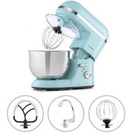 Klarstein Bella Elegance Food Processor Mixer, 1300 W / 1.7 HP in 6 Power Levels with Pulse Function, Planetary Mixing System, 5 L Stainless Steel Bowl