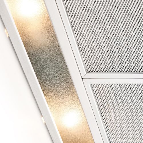  [아마존베스트]Klarstein TR60WS  Extractor Hood, Wall Extractor Hood, Extractor Hood, 60 cm Wide, 3 Levels, 310 m³/h Extraction Performance, 2 x Aluminium Grease Filters, Stainless Steel, Lighti