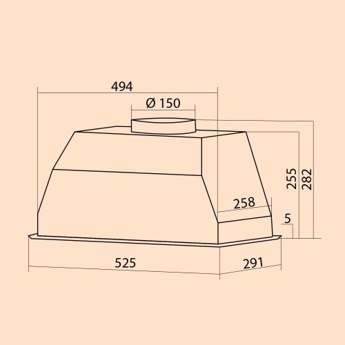  [아마존베스트]Klarstein Paolo Extractor Hood, Energy Efficiency Class A, Fan Building Block, 600 m3/h Extraction Air, 200 W, Aluminium Grease Filter, LED, Touch Control, Stainless Steel, Recircu