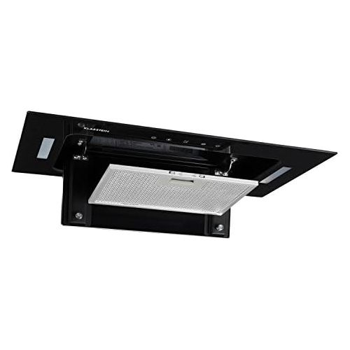  [아마존베스트]Klarstein Hektor SL  Exhaust Hood, Under-Unit Hood, Wall Hood, 60 cm Wide, Recirculation Motion, Extraction Capacity up to 530 m³/h, Aluminium Filter, Suitable for Conversion to R