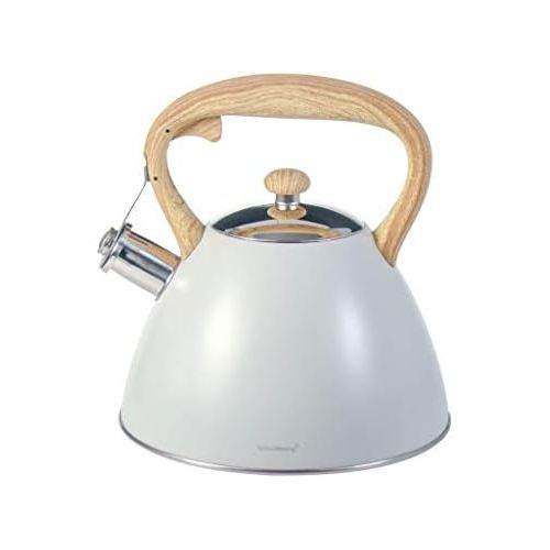  [아마존베스트]Klausberg 3L Cream Whistling Kettle Induction Gas Electric Hob