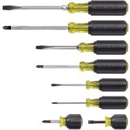 Klein Tools 85078 8 Piece Cushion-Grip Screwdriver Set, 4 Phillips and 4 Flat Head Tips