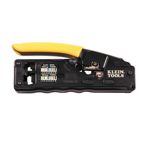  Klein Tools VDV226-107 Compact Ratcheting Modular Crimper