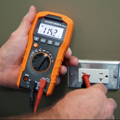  Klein Tools MM400 Digital Multimeter, Auto-Ranging, 600V