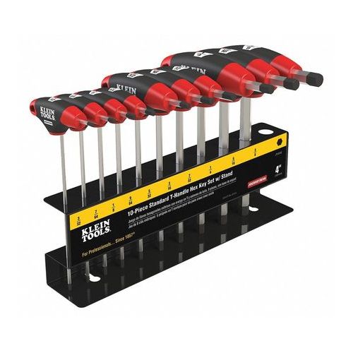 Klein Tools 10 pc.Journeyman T-Handle Set with Stand KLEIN TOOLS JTH410E