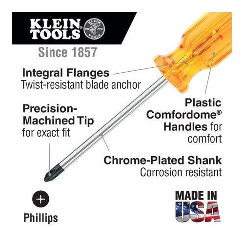  Klein Tools KLEIN TOOLS Screwdriver,Phillips,#2x20