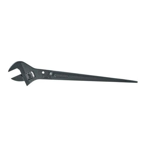  Klein Tools Adjustable-Head Construction Wrenches, 16 in Long, 1 12 in Opening, Black Oxide