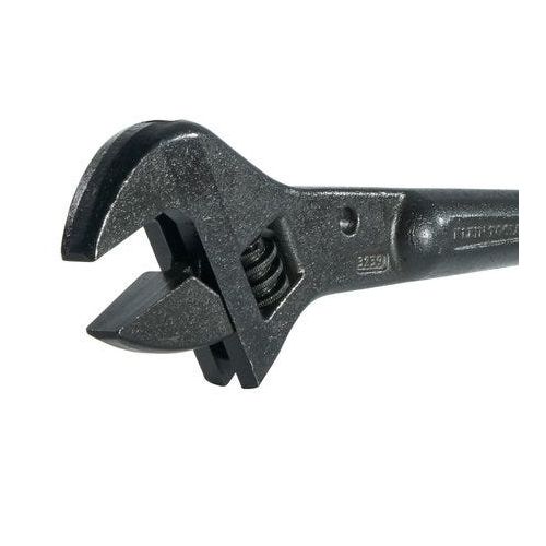  Klein Tools Adjustable-Head Construction Wrenches, 16 in Long, 1 12 in Opening, Black Oxide