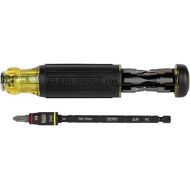 Klein Tools 32304 Screwdriver, 14-in-1 Adjustable Screwdriver with Flip Socket, HVAC Nut Drivers and Bits, Impact Rated