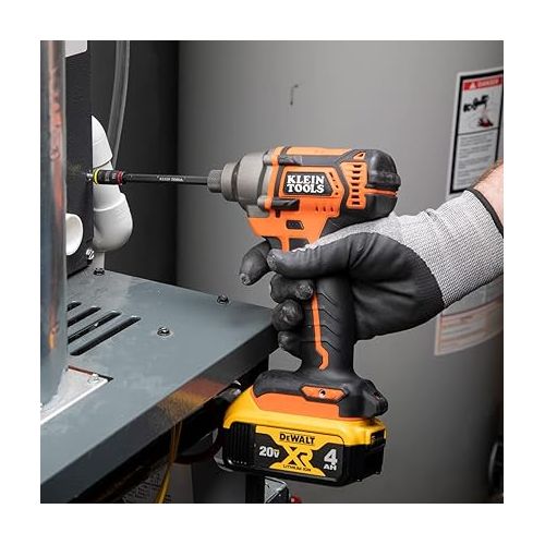  Klein Tools 32304 Screwdriver, 14-in-1 Adjustable Screwdriver with Flip Socket, HVAC Nut Drivers and Bits, Impact Rated