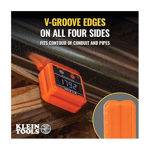  Klein Tools 935DAG Digital Electronic Level and Angle Gauge, Measures 0 - 90 and 0 - 180 Degree Ranges, Measures and Sets Angles