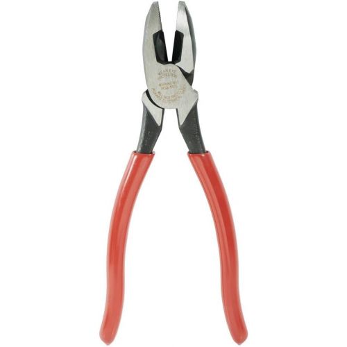  Klein Tools HD2000-9NE Side Cutter Linemans Pliers Cut ACSR, Made in USA, Screws, Nails, Hard Wire, 9-Inch Electrical Pliers