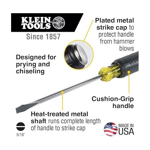  Klein Tools 602-7DD 5/16-Inch Keystone Demolition Driver, 7-Inch Shank, Made in USA