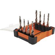 Klein Tools 32217 Drill Tap Tool Kit, 8-Piece, For Aluminum-Brass-Copper-Plastic-Mild Steel, Quick Connect Power Tools Compatible