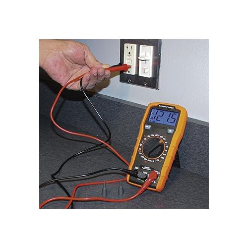  Klein Tools MM325 Multimeter, Digital Manual-Ranging 600V AC/DC Voltage Tester, Tests Batteries, Current, Resistance, Diodes, and Continuity