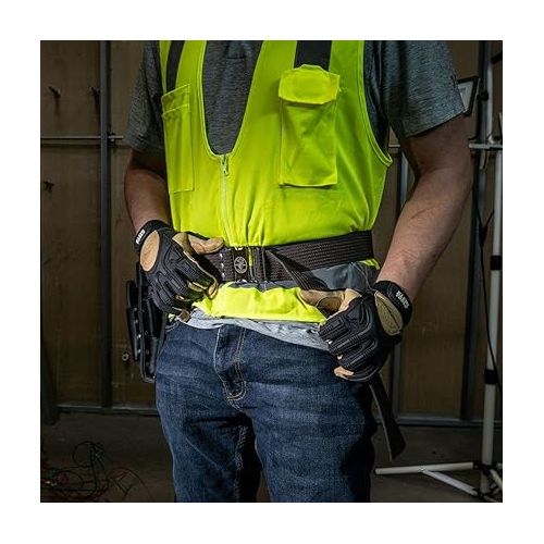  Klein Tools 5225 Tool Belt, Adjustable Electrician Belt is 2-Inch Wide, Adjusts for 48-Inch Waist