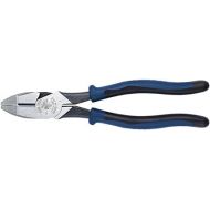 Klein Tools J213-9NE Side Cutter Linemans Pliers, Made in USA, High Leverage, 9-Inch, Streamlined Design, Color Coded