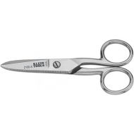 Klein Tools 2100-5 Electrician Scissors for Heavy-Duty Cutting, Made in USA, Corrosion Resistant, 5-1/4-Inch