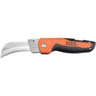 Klein Tools 44218 Utility Knife, Lockback Electricians Knife and Folding Knife with Hawkbill Blade for Cable Skinning, Replaceable Blade