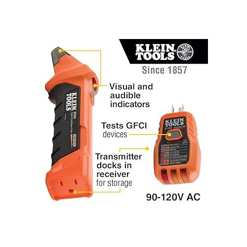  Klein Tools 80016 Circuit Breaker Finder Tool Kit with Accessories, 2-Piece Set, Includes Cat. No. ET310 and Cat. No. 69411