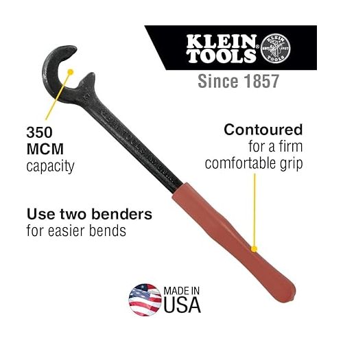  Klein Tools 50400 Cable Bender, 12-Inch, Made in USA