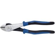 Klein Tools J2000-48 Pliers, Diagonal Cutting Pliers with Angled Head, Heavy-Duty to Cut ACSR, Screws, Nails, and most Hardened Wire, 8-Inch