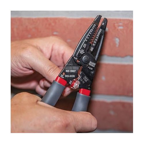  Klein Tools 1019 Klein Kurve Wire Stripper / Crimper / Cutter for B and IDC Connectors, Made in USA, Terminals, More