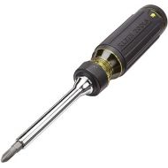 Klein Tools 32305 Multi-bit Ratcheting Screwdriver, 15-in-1 Tool with Phillips, Slotted, Square, Torx and Combo Bits and 1/4-Inch Nut Driver