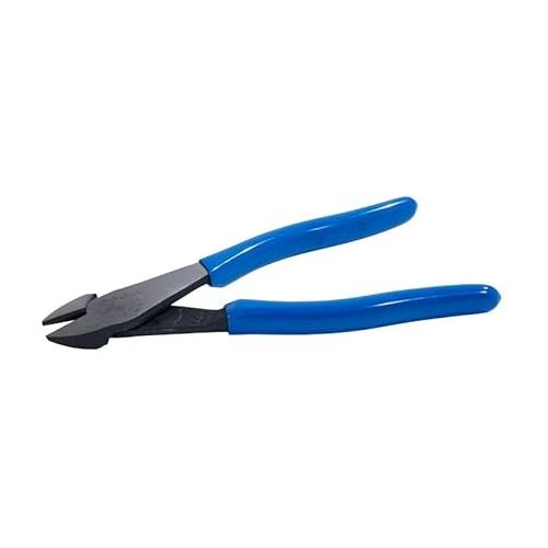  Klein Tools D2000-28 Pliers, Made in USA, Diagonal Cutting Pliers with Angled Head are Heavy-Duty to Cut ACSR, Screws, Nails, Most Hardened Wire, 8-Inch